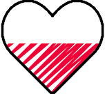 Logo of Recenzje-Randkowe - Poland, Heart Shaped Image of Poland flag.